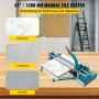 VEVOR Cortador de azulejos de 47 pulgadas/1200 mm cortador manual de azulejos de doble riel tapa de 3/5 pulgadas con herramientas de corte manual de