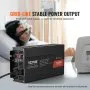 VEVOR Inversor de onda sinusoidal pura, 1000 vatios, inversor de corriente CC 12 V a CA 120 V con 2 salidas CA 2 puertos USB 1 puerto tipo C, control remoto para dispositivos domésticos pequeños como teléfonos inteligentes portátiles, certificado CE FCC