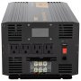 Inversor de onda sinusoidal pura VEVOR con cuatro salidas de CA y panel de control.