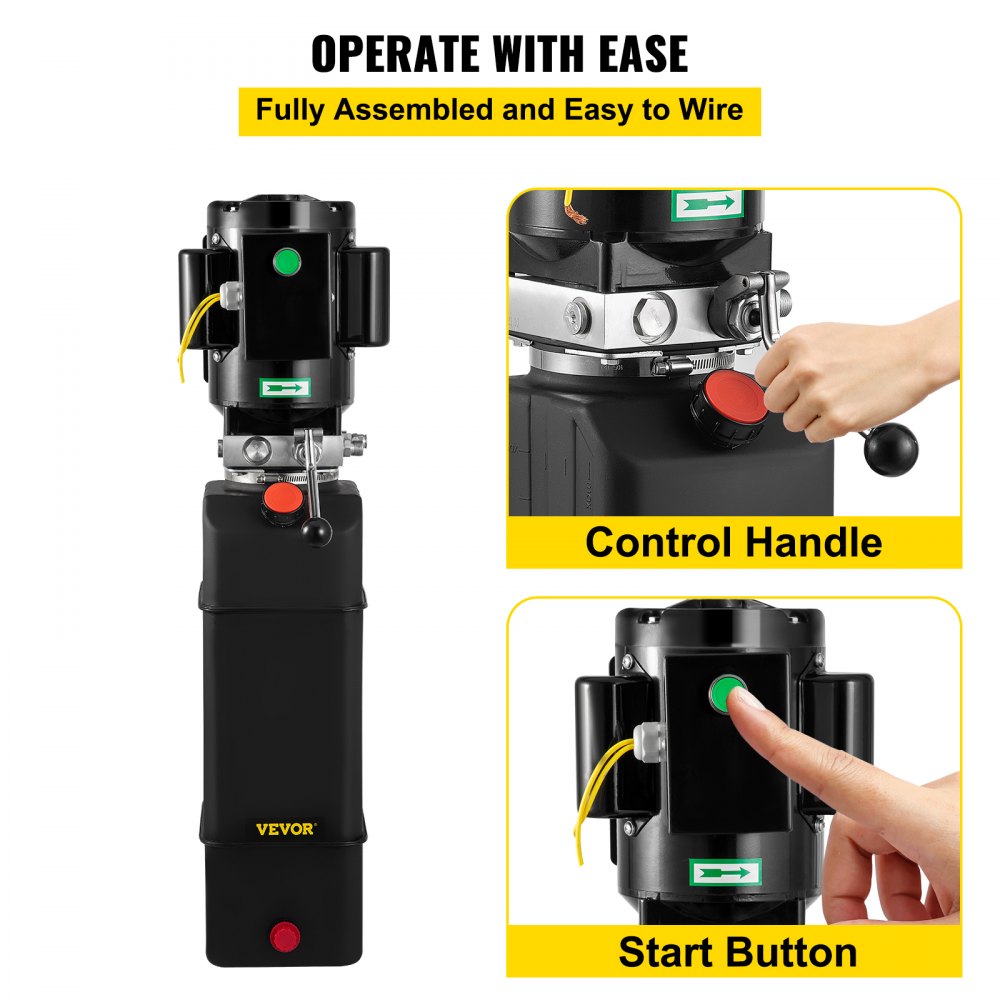 VEVOR Bomba hidráulica 2950 PSI 60 HZ Unidad de energía hidráulica 3 HP 220 V Paquete de energía hidráulica para elevadores de 2 y 4 postes Unidad de energía hidráulica para elevador de automóviles co