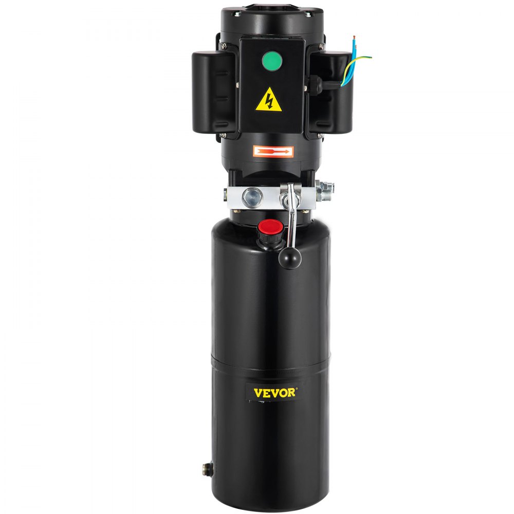 Unidad de potencia hidráulica VEVOR de 110 V y 2,64 galones, bomba hidráulica automotriz, elevador de remolque volquete, elevador montado en vehículo, taller de reparación de automóviles, unidad de potencia para elevadores de dos y cuatro postes, polipasto automático.