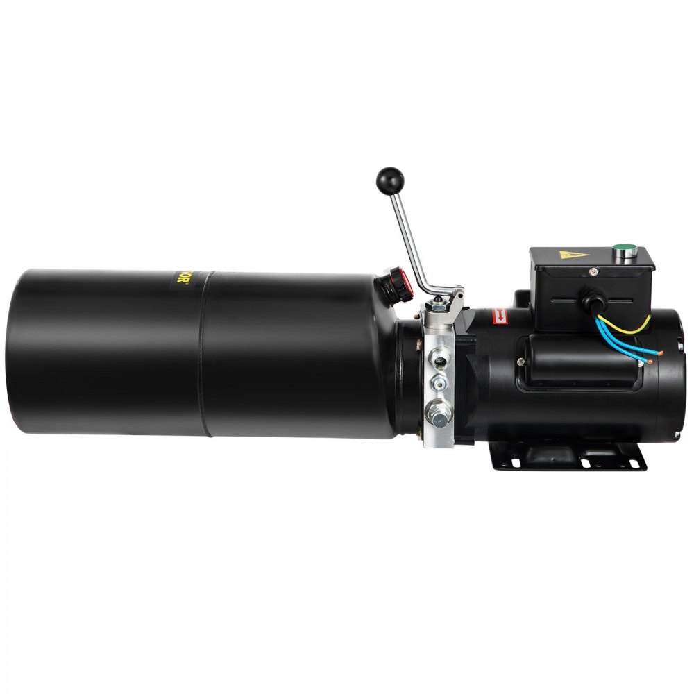 Unidad de potencia hidráulica VEVOR de 110 V y 2,64 galones, bomba hidráulica automotriz, elevador de remolque volquete, elevador montado en vehículo, taller de reparación de automóviles, unidad de potencia para elevadores de dos y cuatro postes, polipasto automático.