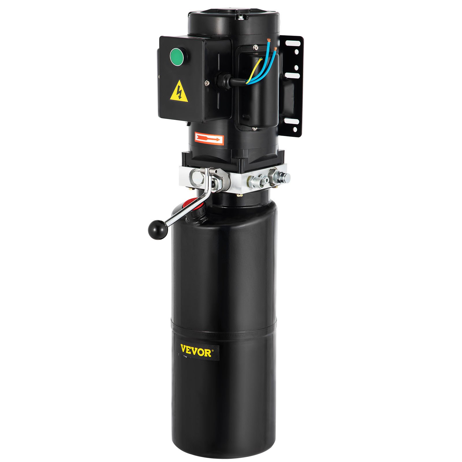 Unidad de potencia hidráulica VEVOR de 110 V y 2,64 galones, bomba hidráulica automotriz, elevador de remolque volquete, elevador montado en vehículo, taller de reparación de automóviles, unidad de potencia para elevadores de dos y cuatro postes, polipasto automático.