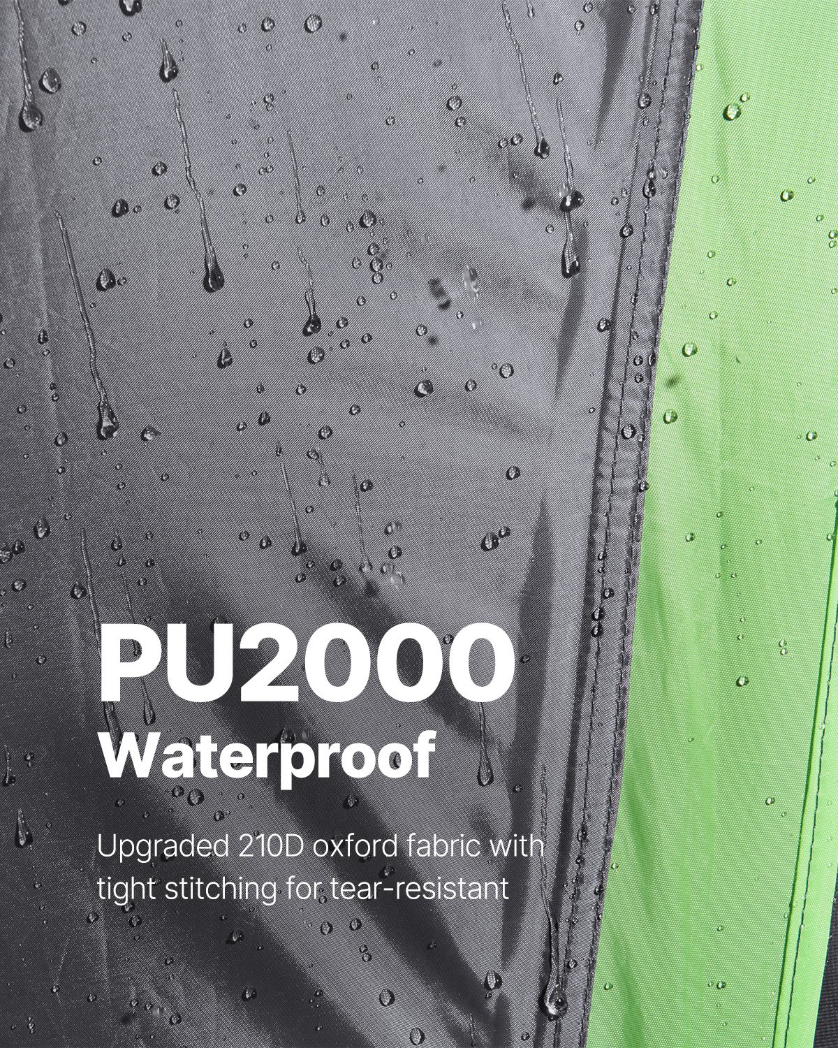 Tienda de campaña VEVOR para camioneta, apta para tiendas de campaña de 1,5 a 1,6 m, impermeable, de poliuretano de 2000 mm, para 2 o 3 personas, resistente, con toldo extensible, toldo impermeable y bolsa de almacenamiento.