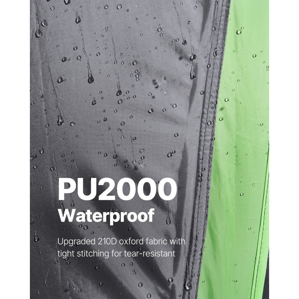 Tienda de campaña VEVOR para camioneta, apta para tiendas de campaña de 2,4 a 2,5 m para acampar, impermeable PU2000 para 2 o 3 personas, carcasa resistente con toldo extensible, toldo impermeable y bolsa de almacenamiento.