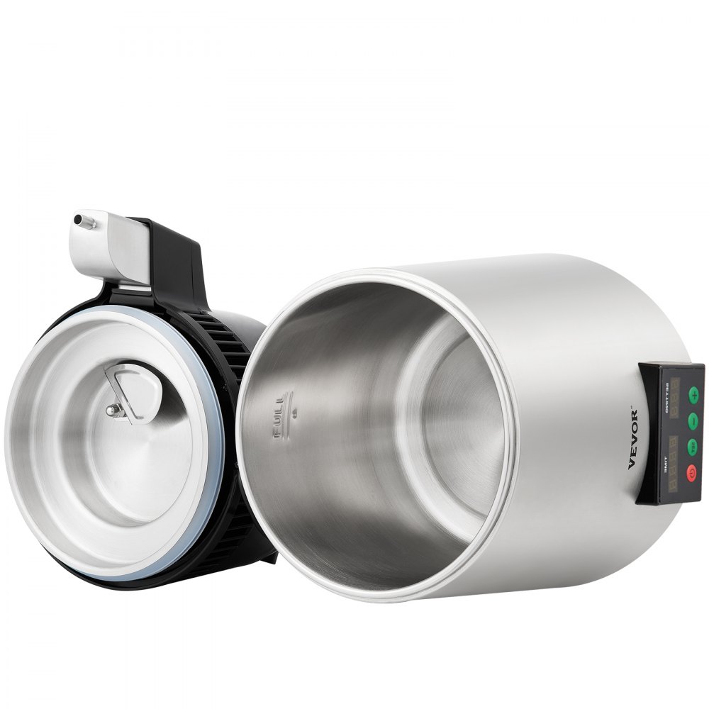 VEVOR Tuspuzz Destilador de Agua 4L Filtro de Destilación de Agua con Recipiente de Vidrio 750W 1 L/H Ajuste de Velocidad, Destilación Filtro Purificador 7,9 lbs de Acero Inoxidable con Pantalla Doble