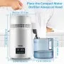 VEVOR Destilador de Agua 4L Filtro de Destilación de Agua con Recipiente de Vidrio 750W 1 L/H Ajuste de Velocidad, Destilación Filtro Purificador 7,9 lbs de Acero Inoxidable con Pantalla Doble, Blanco
