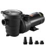 Bomba de piscina VEVOR 2.0HP 115V 1500W, bombas de velocidad única para piscina sobre el suelo, potentes bombas de piscina autocebantes con cesta coladora, 5400 GPH máx. Flujo, Certificación ETL