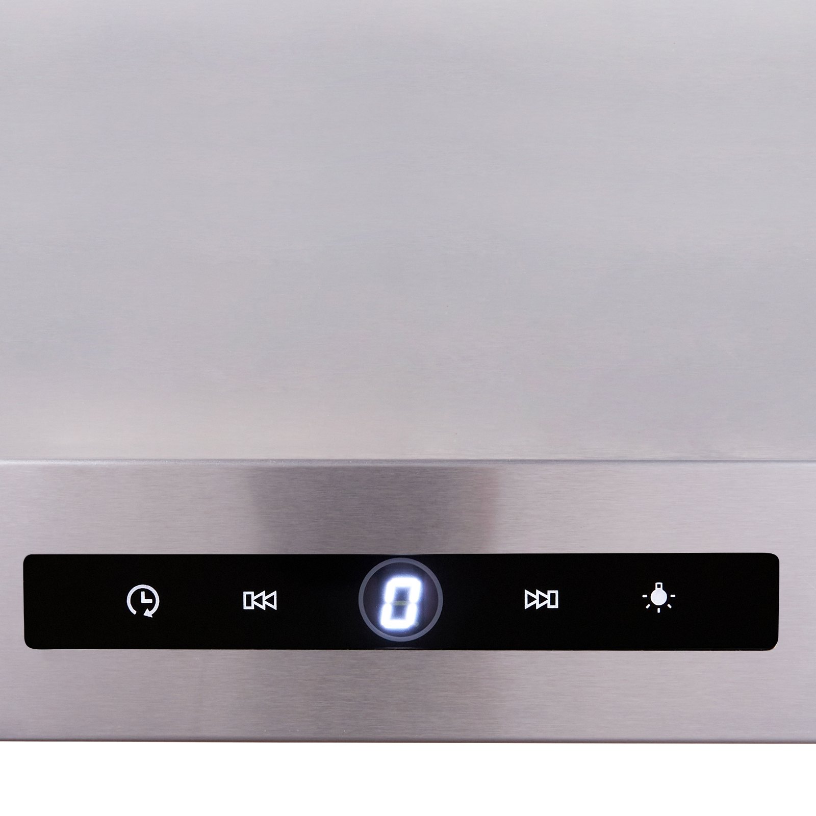 VEVOR Campana extractora de montaje en pared, ventilación de estufa de cocina estilo chimenea sin conductos, filtro permanente de acero inoxidable con ventilador de escape de 3 velocidades, 2 filtros deflectores, luces LED, panel de control táctil (30 pulgadas)