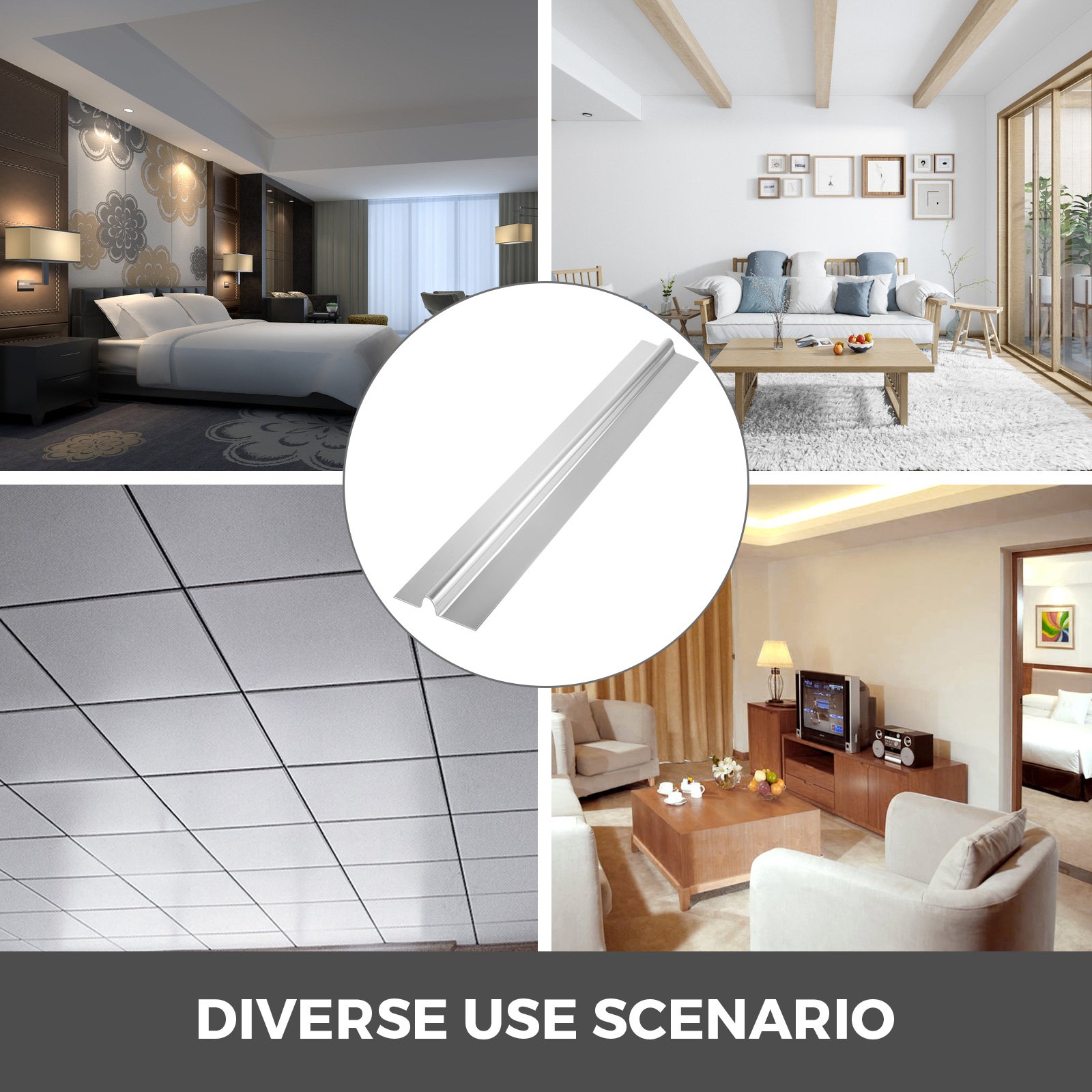 Placas de transferencia de calor PEX VEVOR, caja de 50 unidades, placas de transferencia de calor radiante, placas de transferencia de calor PEX de aluminio de 1,2 m, placas de transferencia de calor de 1,27 cm diseñadas para tubos PEX.