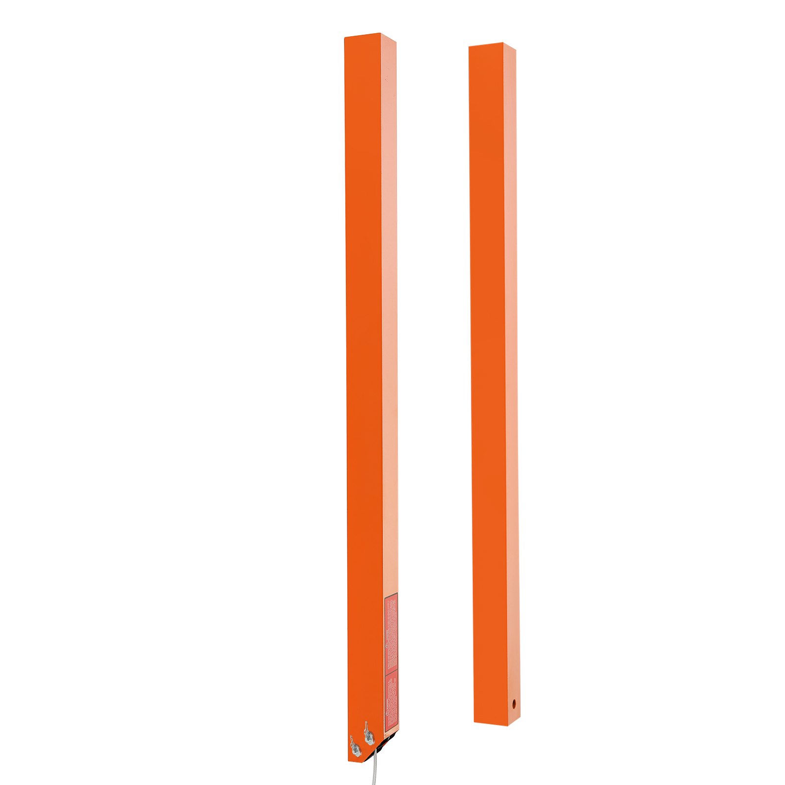 Asistente de elevación de portón trasero de remolque VEVOR naranja con diseño limpio y rectangular y tira final reflectante.