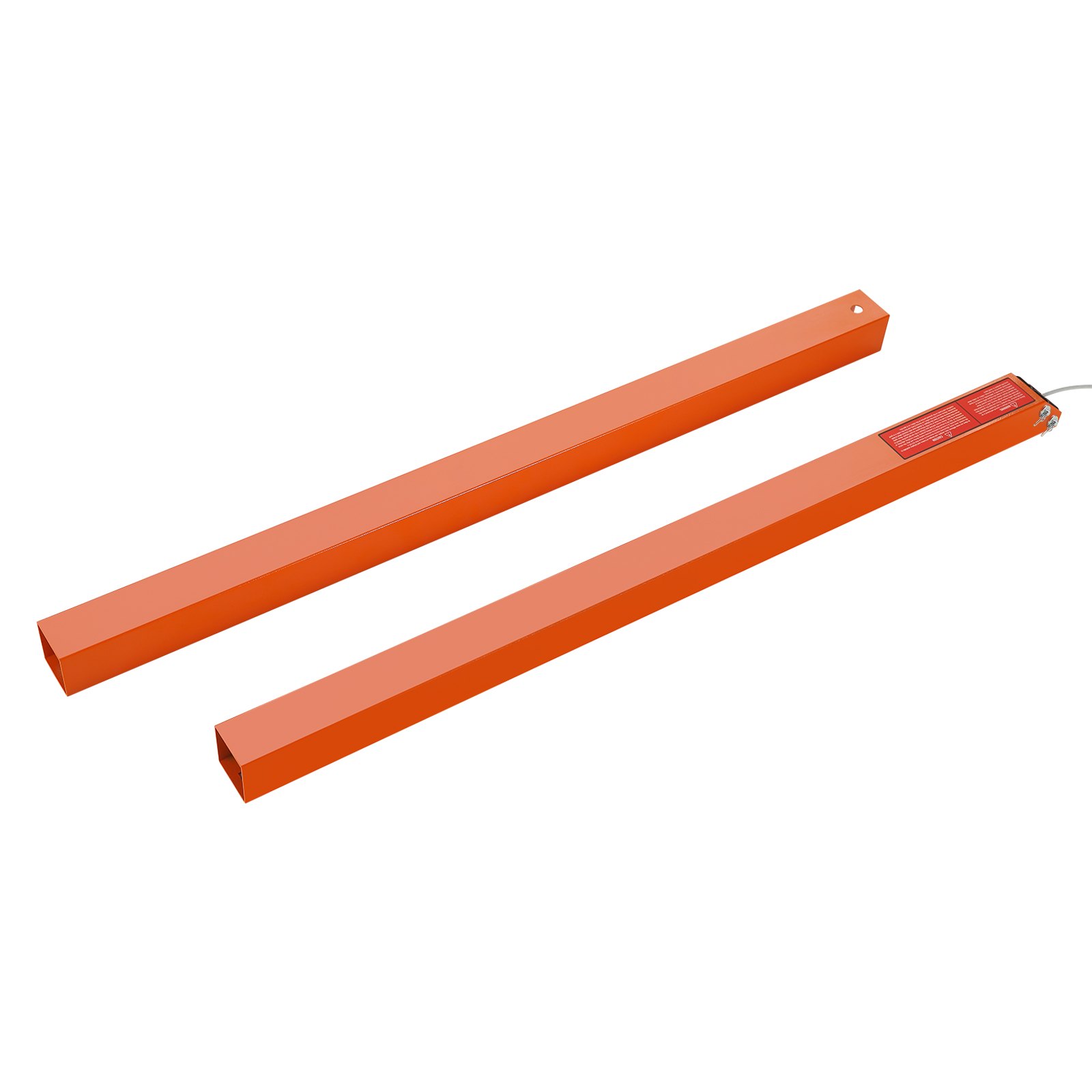 Barras de soporte de color naranja para asistencia de elevación de portón trasero de remolque VEVOR, que muestran un diseño rectangular resistente.