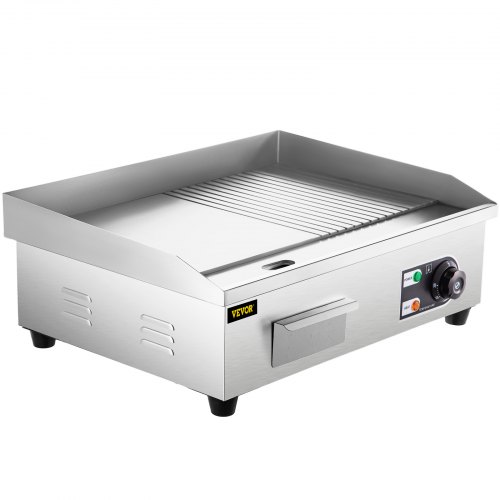 Parrilla eléctrica comercial VEVOR, parrilla para encimera, parrilla para encimera de 21"