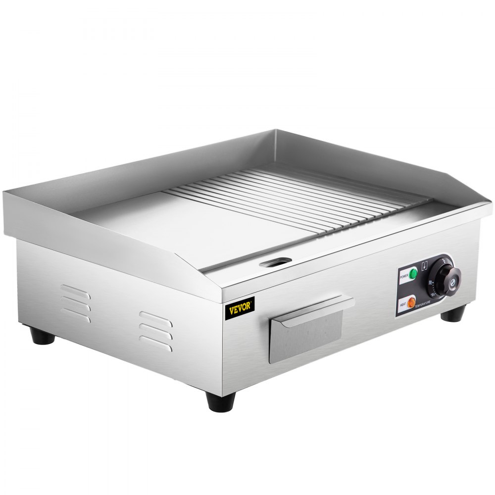Parrilla eléctrica comercial VEVOR, parrilla para encimera, parrilla para encimera de 21"