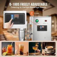 Máquina para hacer batidos VEVOR, batidora comercial de té con leche de 120 W, batidora de un solo cabezal, batidora ajustable de 0 a 180 s, con taza de acero inoxidable de 750 ml, para tienda de té con leche