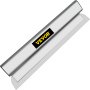 VEVOR Juego de cuchillas para desnatar, cuchillas de 10"+16"+24" + mango de extensión de 35"-78", cuchillo de construcción europeo de acero inoxidable, perfil de hoja de aluminio, espátula para alisar y derribar para yeso/paneles de yeso/tableros de pared