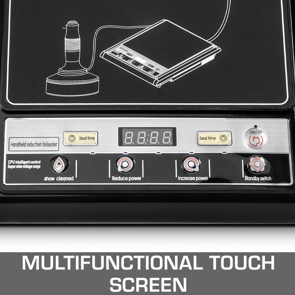 800-1200W Sellador de inducción de mano Máquina de sellado portátil basada en microcomputadora