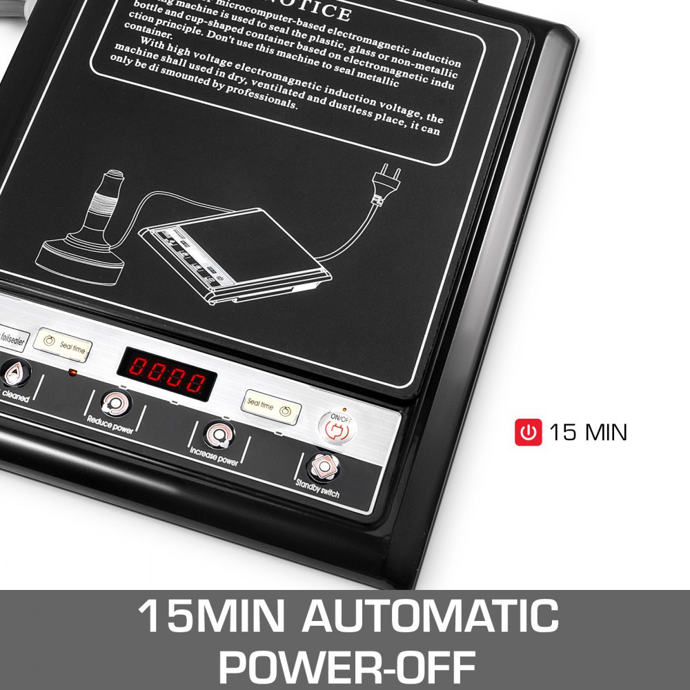 800-1200W Sellador de inducción de mano Máquina de sellado portátil basada en microcomputadora