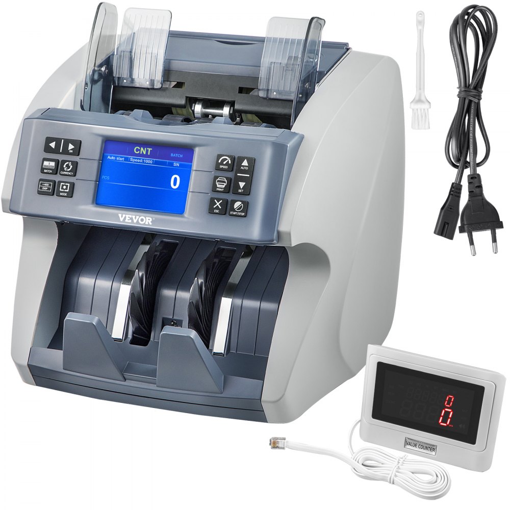  Máquina de conteo de billetes de mano con pantalla de 3  dígitos, velocidad de conteo rápida para contar dinero rápido y conveniente  : Productos de Oficina