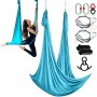 VEVOR - Hamaca de yoga y seda aérea de 11 yardas, kit de hamaca de yoga aérea con tela de nailon de 100 g/m², accesorios de montaje completos y guía de instalación sencilla, vuelo antigravedad para culturismo y fitness de todos los niveles, color azul