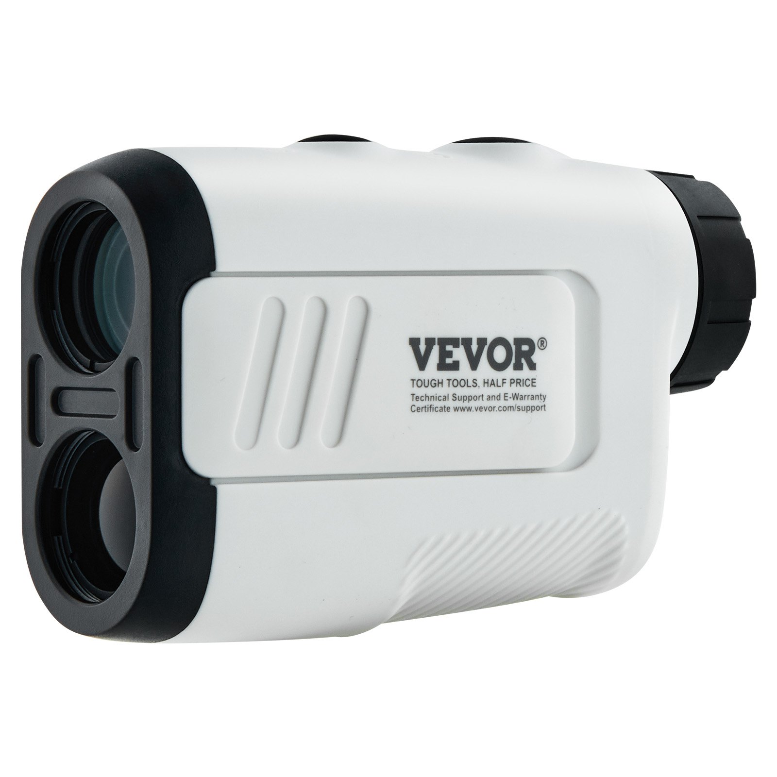 VEVOR Telémetro de golf, telémetro láser de caza de golf de 650 yardas, medición de distancia de aumento 6X, accesorio de golf con bloqueo de bandera de alta precisión, interruptor de pendiente, escaneo continuo y baterías