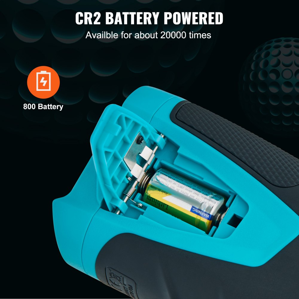 Telémetro de golf VEVOR, telémetro láser para golf y caza de 900 yardas, medición de distancia con aumento de 6X, accesorio de golf con soporte magnético externo, bloqueo de bandera de alta precisión, pendiente y baterías