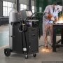 VEVOR Welding Cart, 2 Drawers Welder Cart Heavy Duty with Anti-Theft Lockable Cabinet, 350LBS Static Weight Capacity, 360° Swivel Wheels, Tank Storage Safety Chains for MIG TIG Welder, Plasma Cutter