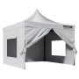 Carpa emergente VEVOR con paredes laterales, ventana grande y techo inclinado, ideal para eventos al aire libre.