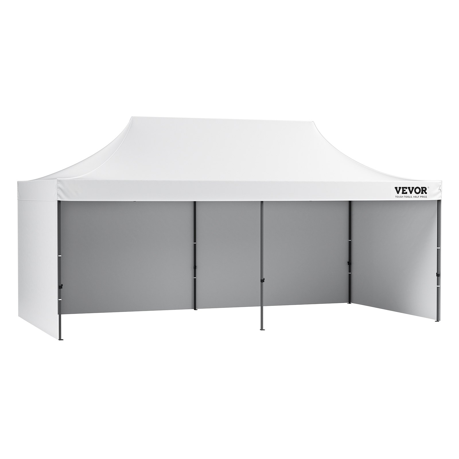 VEVOR Toldo desplegable de 10 x 20 pies con paredes laterales extraíbles, toldos instantáneos, cenador portátil y bolsa con ruedas, resistente a los rayos UV, impermeable, tienda de campaña cerrada pa
