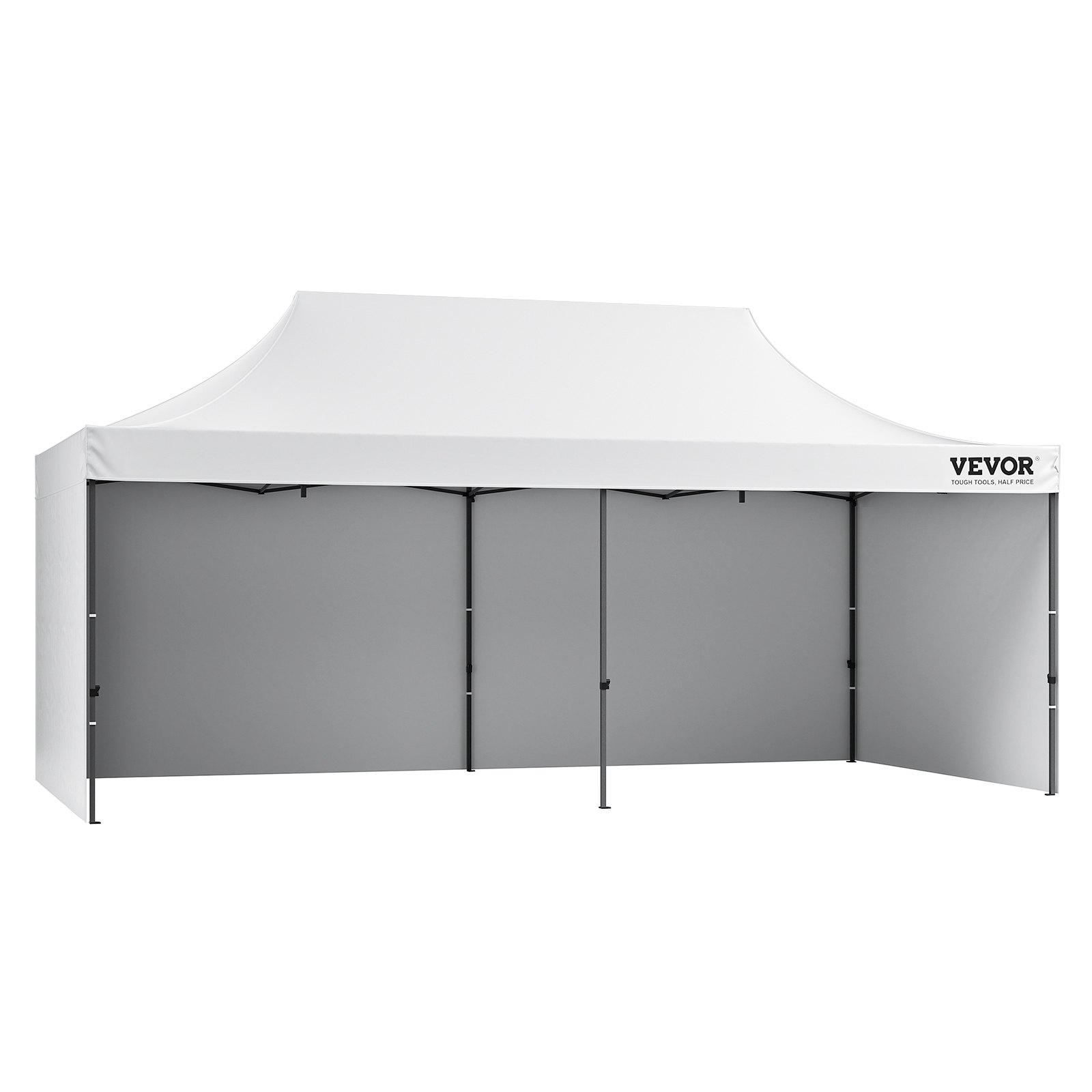 VEVOR Toldo desplegable de 10 x 20 pies con paredes laterales extraíbles, toldos instantáneos, cenador portátil y bolsa con ruedas, resistente a los rayos UV, impermeable, tienda de campaña cerrada pa