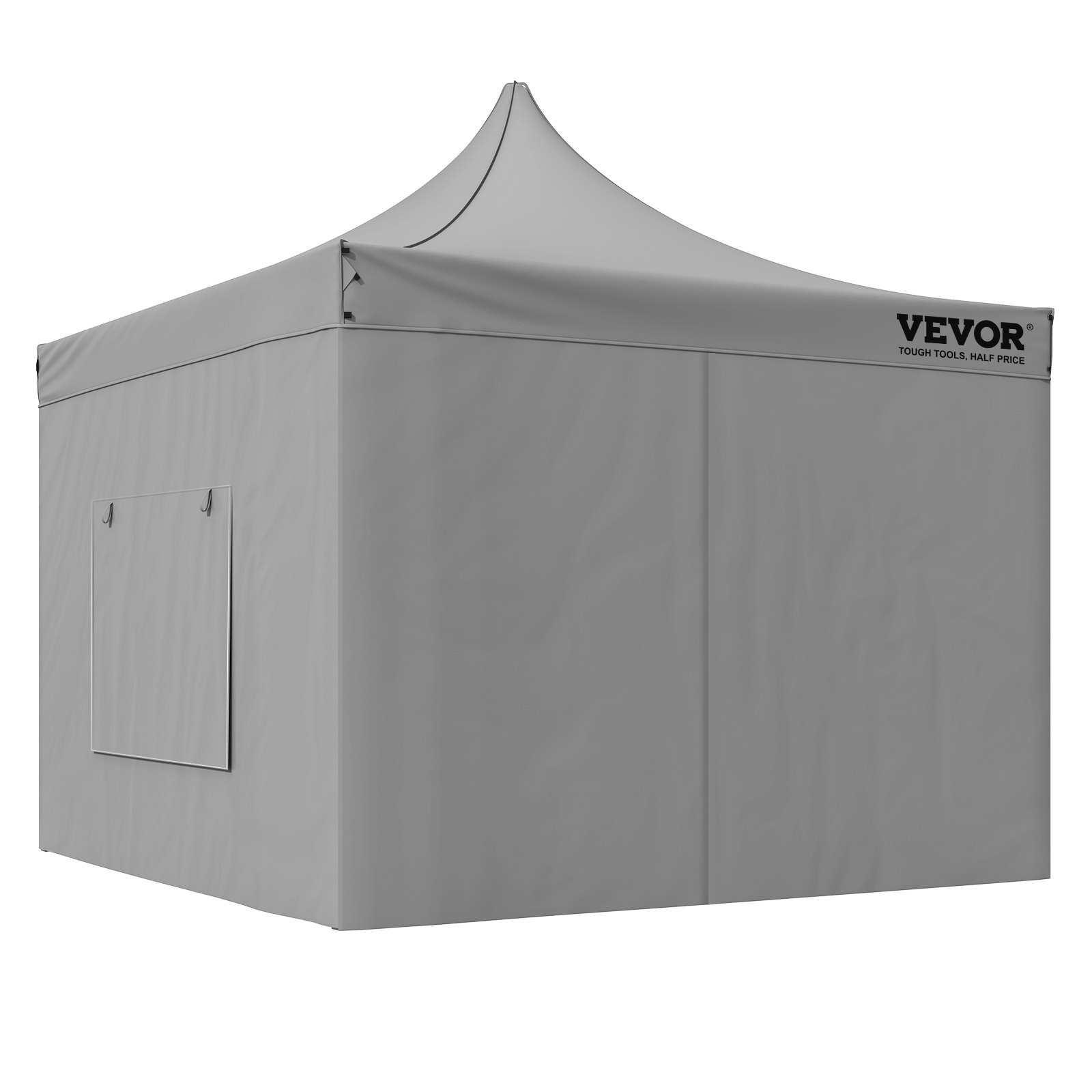 Toldo desplegable VEVOR de 10 x 10 pies con paredes laterales extraíbles, toldos instantáneos, cenador portátil y bolsa con ruedas, resistente a los rayos UV, resistente al agua, tienda de campaña cerrada para eventos al aire libre, patio, fiesta, camping