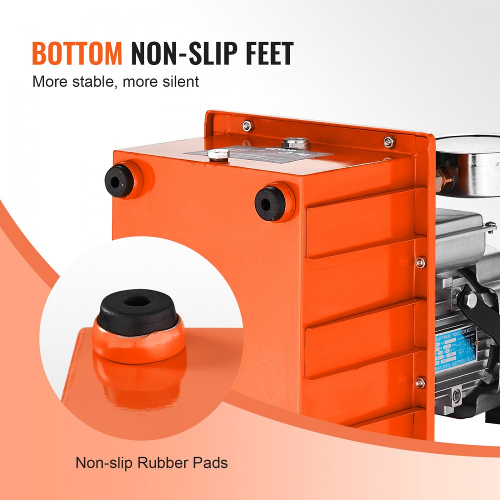 Bomba hidráulica eléctrica VEVOR, 10 000 PSI, 750 W, 110 V, capacidad de 8 L (488 in³), válvula solenoide de simple efecto, unidad de potencia de bomba hidráulica accionada eléctricamente con interruptor de pedal para punzonadoras, dobladoras y máquinas de elevación.