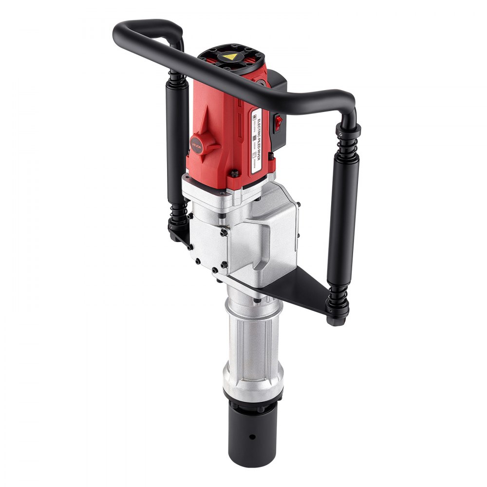 VEVOR - Hincador de postes eléctrico en T de 2200 W con manguitos de 55 mm y 70 mm. Potente hincador de pilotes para cercas, cercas metálicas, granjas, jardines, construcción y paisajismo.