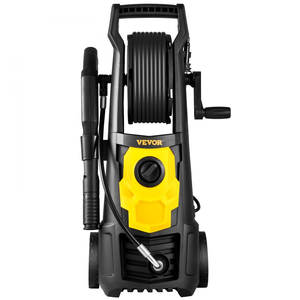VEVOR Lavadora a presión eléctrica Lavadora de alta presión 2000PSI 1.76GPM con carrete de manguera
