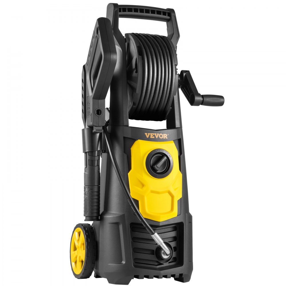 VEVOR Lavadora a presión eléctrica Lavadora de alta presión 2000PSI 1.76GPM con carrete de manguera