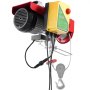 Polipasto eléctrico VEVOR, cabrestante eléctrico de 120 V y 2200 lb con control remoto inalámbrico de 100 m y con cable de 4,3 m, altura de elevación de 12 m con un solo cable, eslingas simples o dobles, polipasto para garaje, almacén y fábrica.