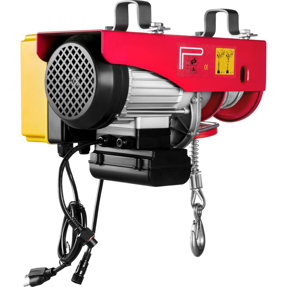 VEVOR Polipasto eléctrico 1100LBS con control remoto inalámbrico y cabrestante eléctrico de eslingas simples/dobles elevador eléctrico de acero