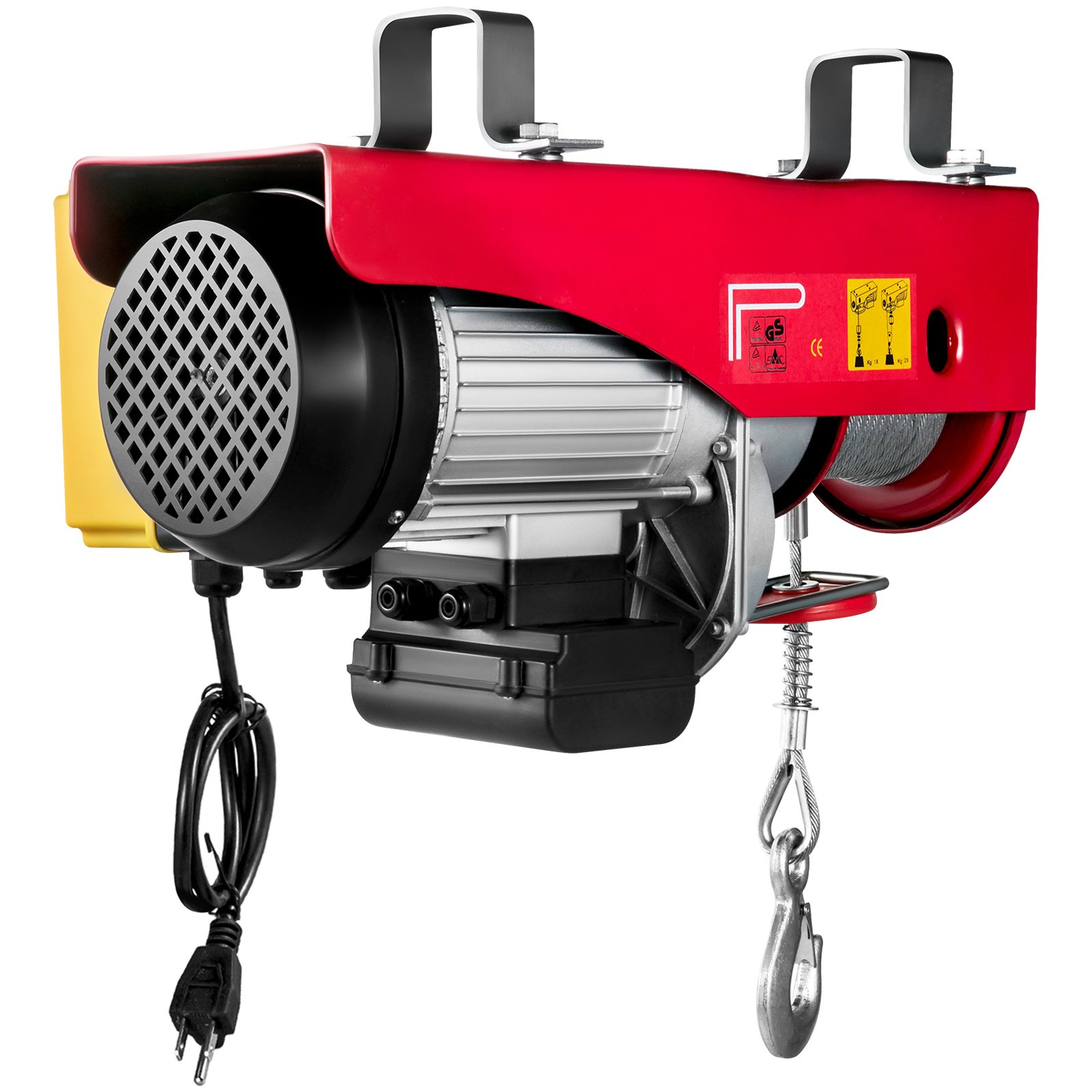 VEVOR Polipasto Eléctrico Elevador de polipasto eléctrico 1320LBS 600KG 110V Polipasto de cable eléctrico Control remoto Garaje Auto Shop