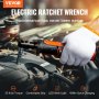 Juego de llaves de trinquete eléctricas inalámbricas VEVOR de 3/8", kit de herramientas de trinquete eléctrico de 12 V y 33 ft-lbs, carga rápida de 45 minutos, paquete de 2 baterías de 2,0 Ah, luz LED incorporada, gatillo de velocidad variable, 10 enchufes