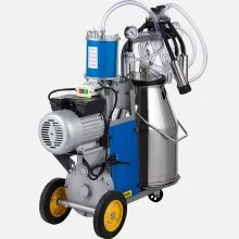 VEVOR Flamante eléctrico de ordeño de la máquina para la forma de Vacas del cubo de acero inoxidable 304 de cubo
