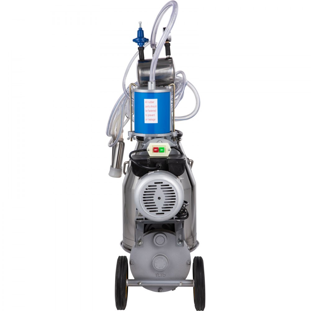 VEVOR Ordeñadora para Vaca de Acero Inoxidable 304 1440 rpm/min 10-12 Vacas/Hora
