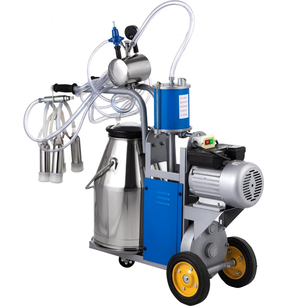 VEVOR Ordeñadora para Vaca de Acero Inoxidable 304 1440 rpm/min 10-12 Vacas/Hora