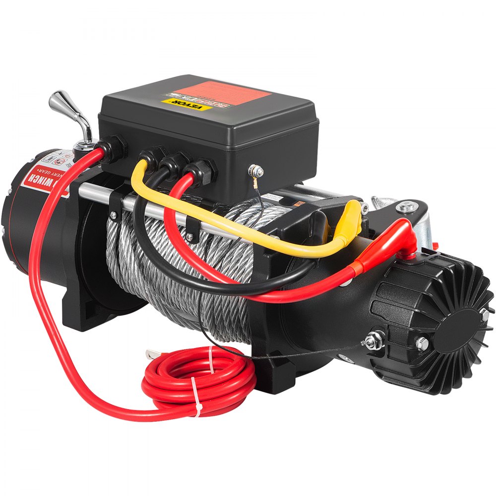 VEVOR Truck Winch 12000lbs Cabrestante eléctrico 85ft/26m Cable de acero 12V Power Winch Jeep Winch con control remoto inalámbrico y potente motor para UTV ATV y Jeep Truck y Wrangler en Car Lift