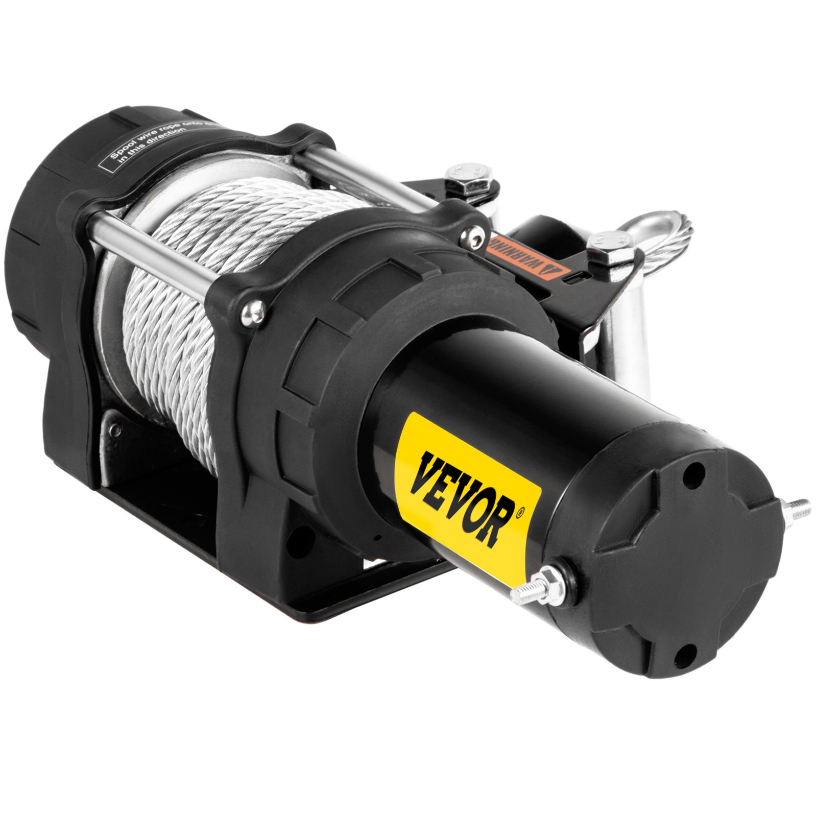 VEVOR Cabrestante eléctrico Capacidad de carga de 5000 lb Cabrestante de camión Compatible con Jeep Truck SUV Cable de acero de 43 pies / 13 m Cabrestante de alimentación de 12 V con control remoto inalámbrico, motor potente para ATV UTV Off Road Trailer