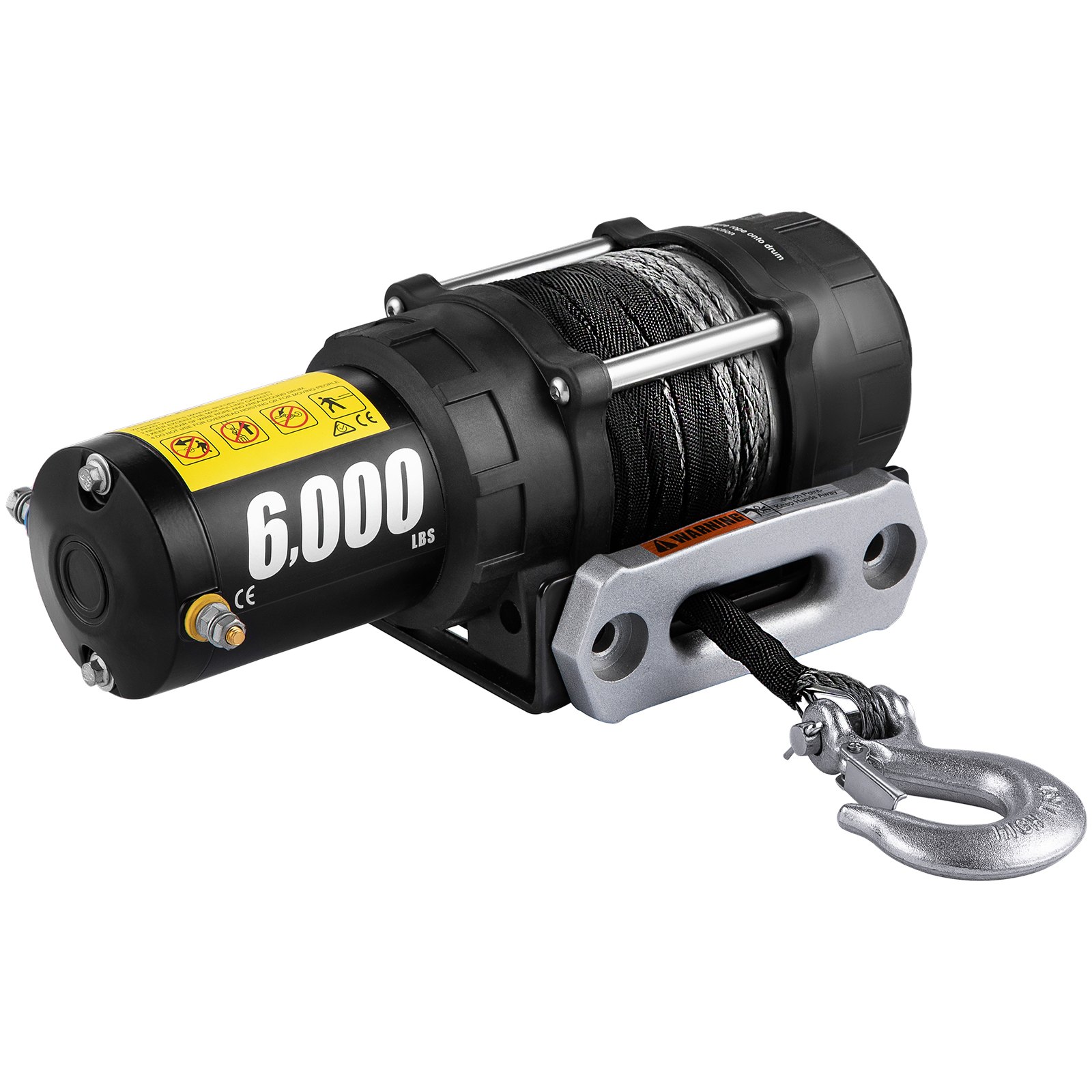 Cabrestante de camión, cabrestante eléctrico 6,000LBS Cabrestante de potencia 12V DC Motor para UTV, ATV, Jeep