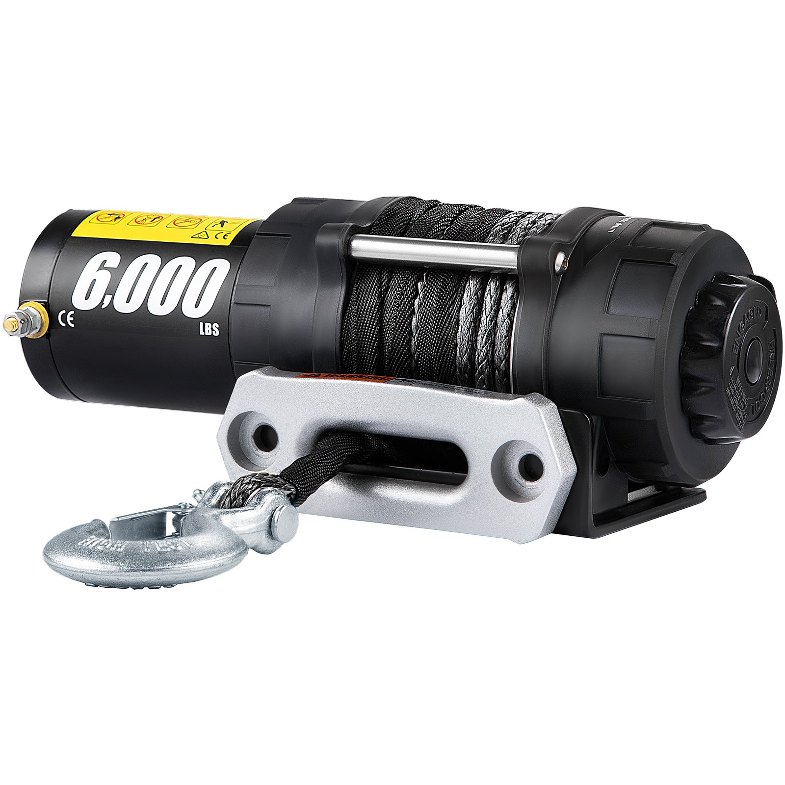 Cabrestante de camión, cabrestante eléctrico 6,000LBS Cabrestante de potencia 12V DC Motor para UTV, ATV, Jeep