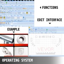 VEVOR Máquina de marcado eléctrica 400 W Máquina electrónica de marcado de metal 300 x 200 mm Máquina de marcado de puntos Profundidad de marcado 0,05 mm-1 mm para placa de identificación industrial Etiqueta de perro Tarjeta de identificación de acero (110 V)