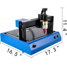 VEVOR Máquina de marcado eléctrica 400 W Máquina electrónica de marcado de metal 300 x 200 mm Máquina de marcado de puntos Profundidad de marcado 0,05 mm-1 mm para placa de identificación industrial Etiqueta de perro Tarjeta de identificación de acero (110 V)