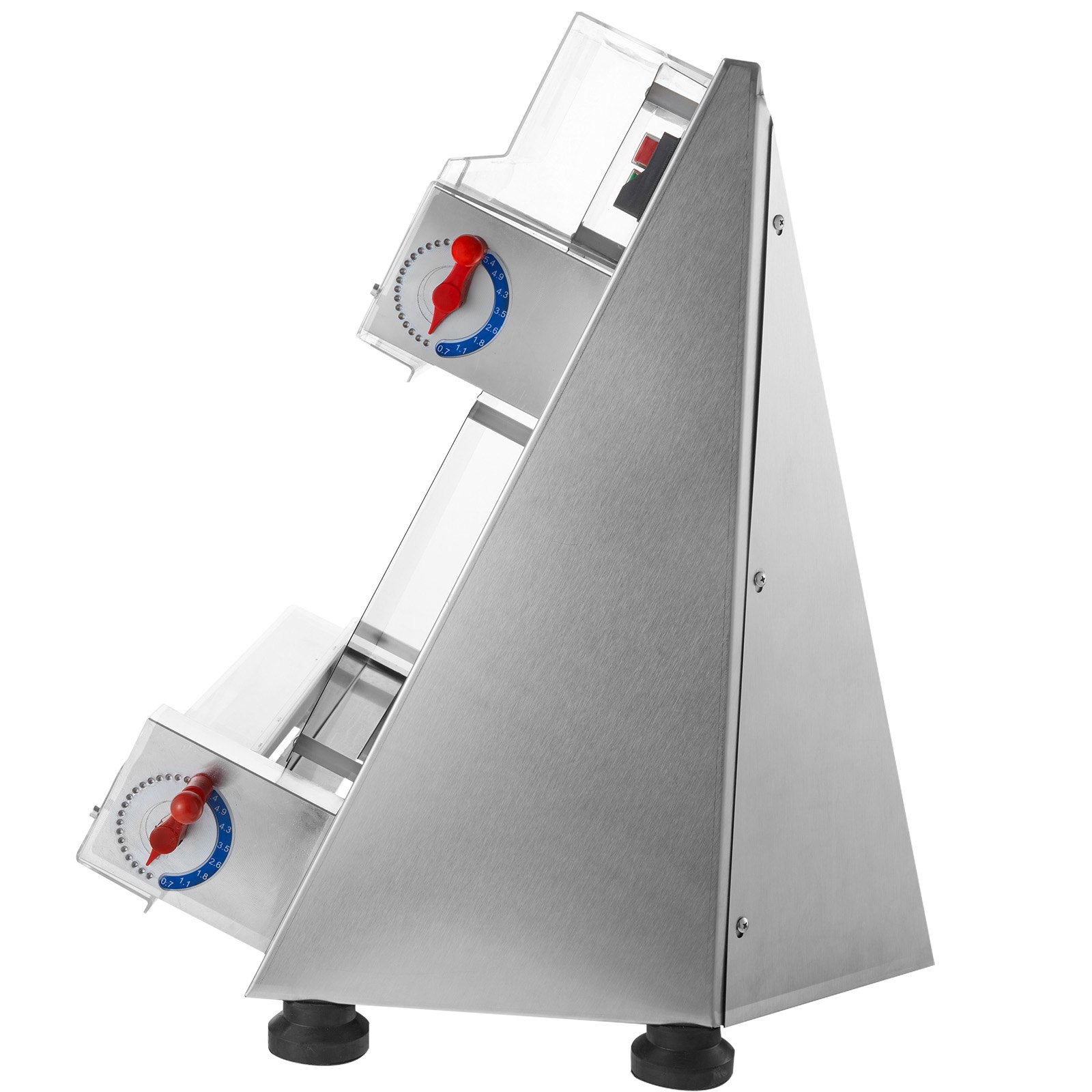 VEVOR Laminadora de masa para pizza, prensa comercial automática para pizza de 3-15 pulgadas, rodillo de masa eléctrico de 390 W 260 por hora, máquina de masa de espesor ajustable de acero inoxidable, para equipos para hacer pasta