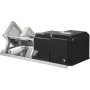 Cortadora eléctrica de patatas fritas VEVOR con cuchillas de 6 mm, 9 mm y 13 mm y 8 cuñas, 110 V, 40 W, de acero inoxidable, horizontal.